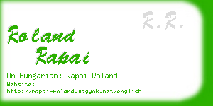 roland rapai business card